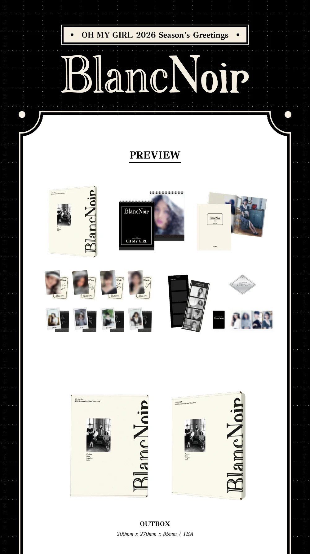 OH MY GIRL 2026 SEASON'S GREETINGS [Blanc Noir] - Image 2