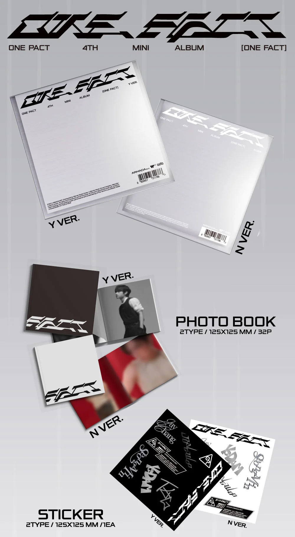 One Pact - 4th Mini Album One Fact CD - Image 3