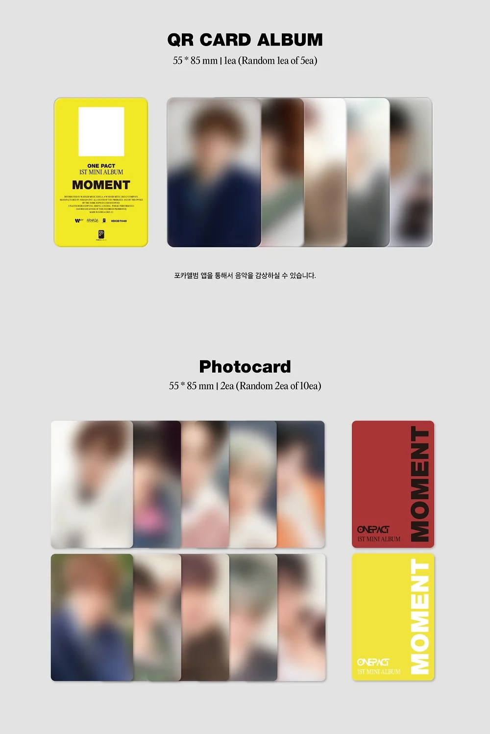 ONE PACT - 1st Mini Album Moment POCA ALBUM - Image 3