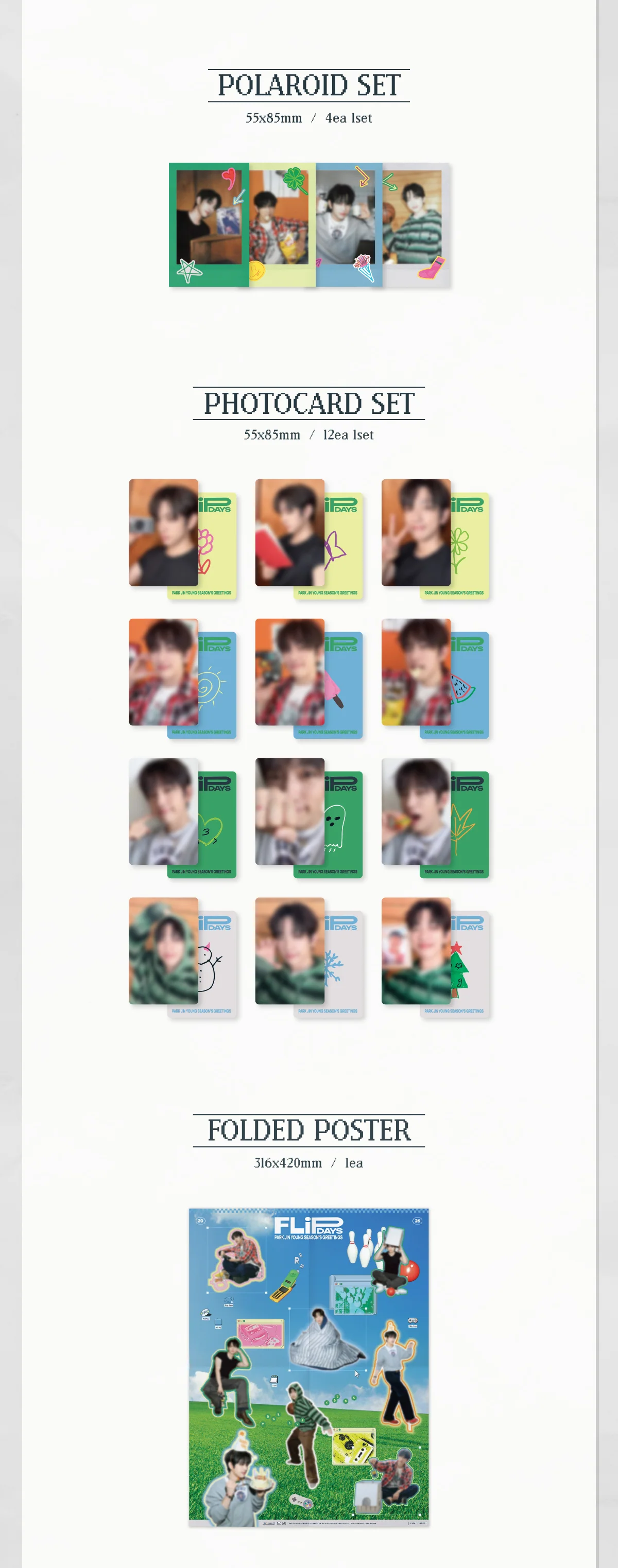 Park Jin Young 2026 Season's Greetings Flip days - Image 6