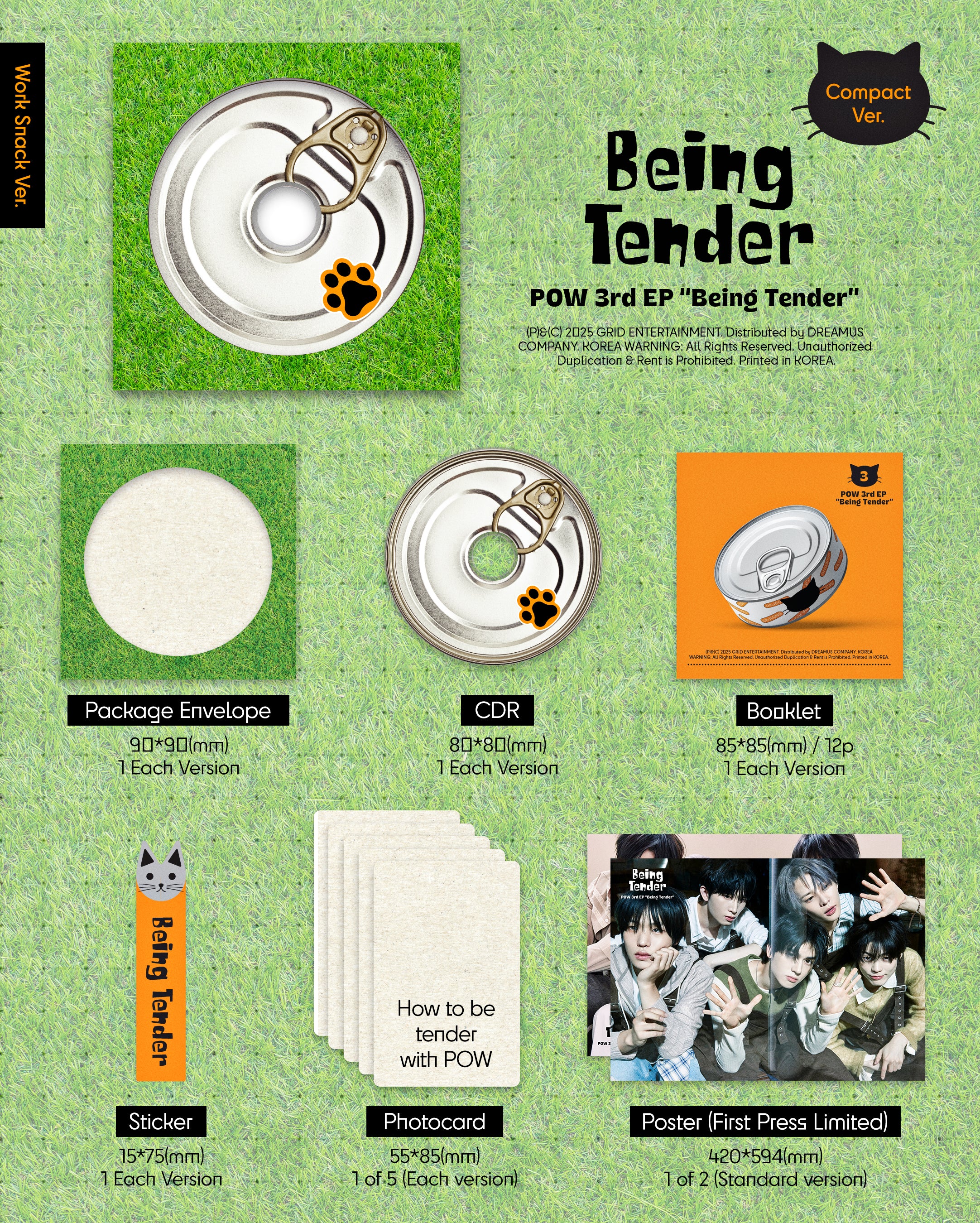 POW - Being Tender [Compact Ver.] Album - Image 3