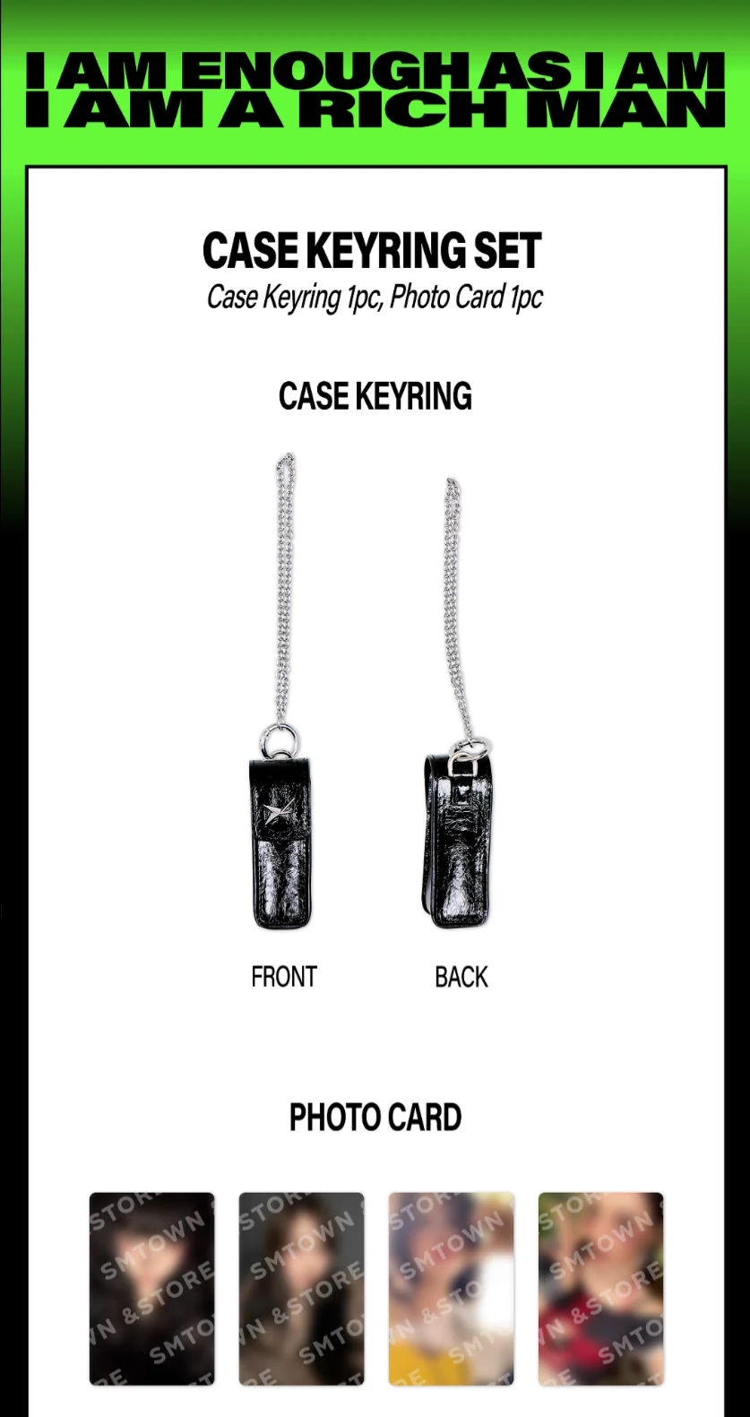 [PRE-ORDER] aespa WEEK Rich Man POP-UP Official MD - CASE KEYRING SET - Image 3