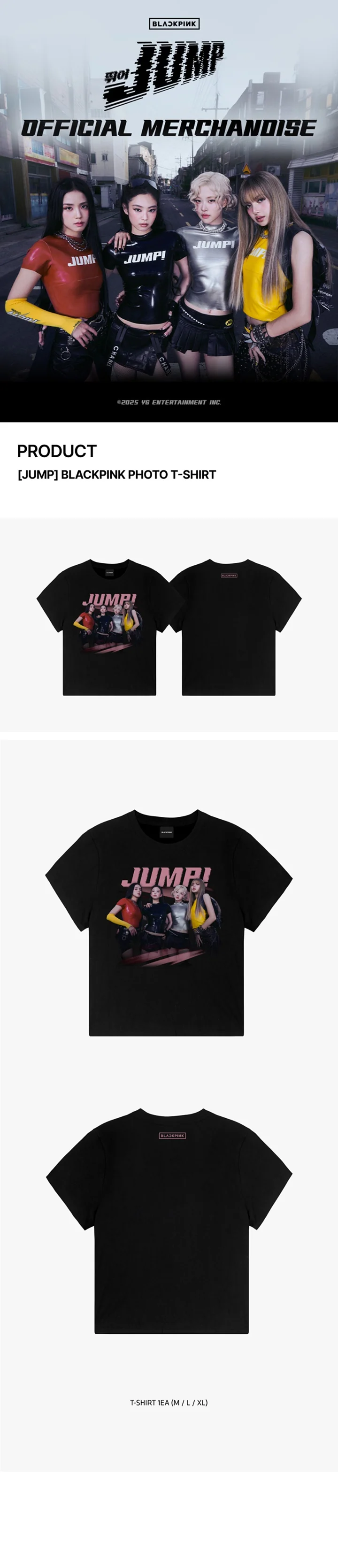 [PRE-ORDER] BLACKPINK JUMP Official Merch - PHOTO T-SHIRT - Image 4