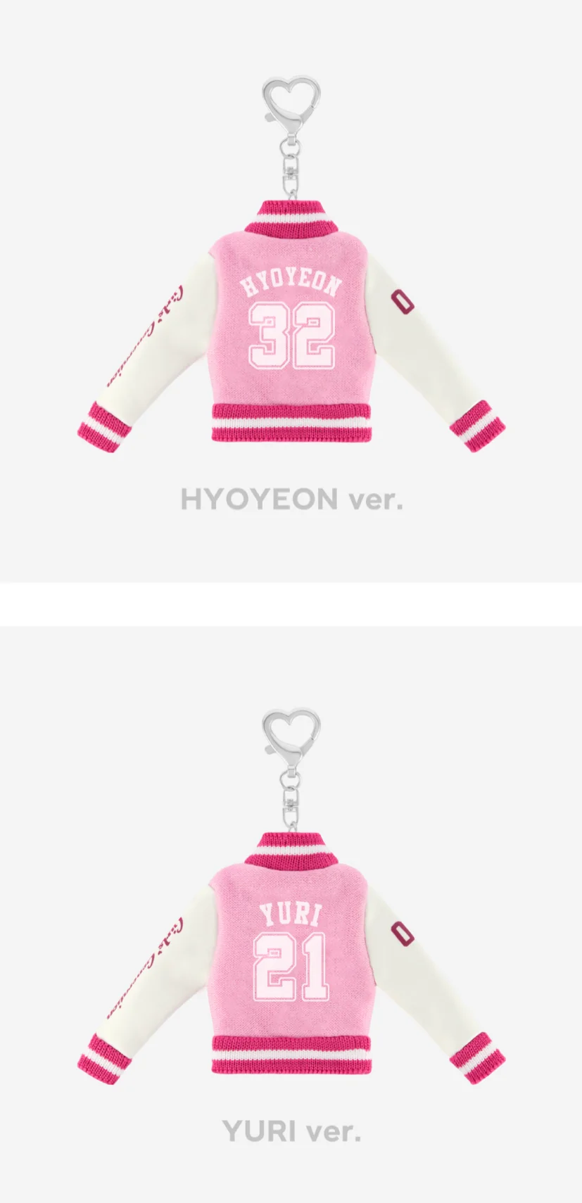 [PRE-ORDER] Girls' Generation SNSD 18TH ANNIVERSARY MD - VARSITY JACKET KEYRING SET - Image 3