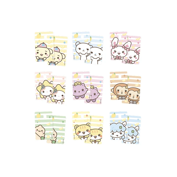 [PRE-ORDER] Hearts2Hearts 2nd Mini Album [LEMON TANG] Official MD - CARD COVER STICKER SET