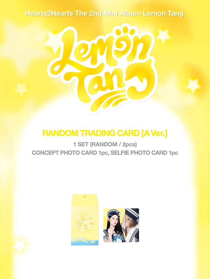 [PRE-ORDER] Hearts2Hearts 2nd Mini Album [LEMON TANG] Official MD - RANDOM TRADING CARD [A ver.] - Image 2