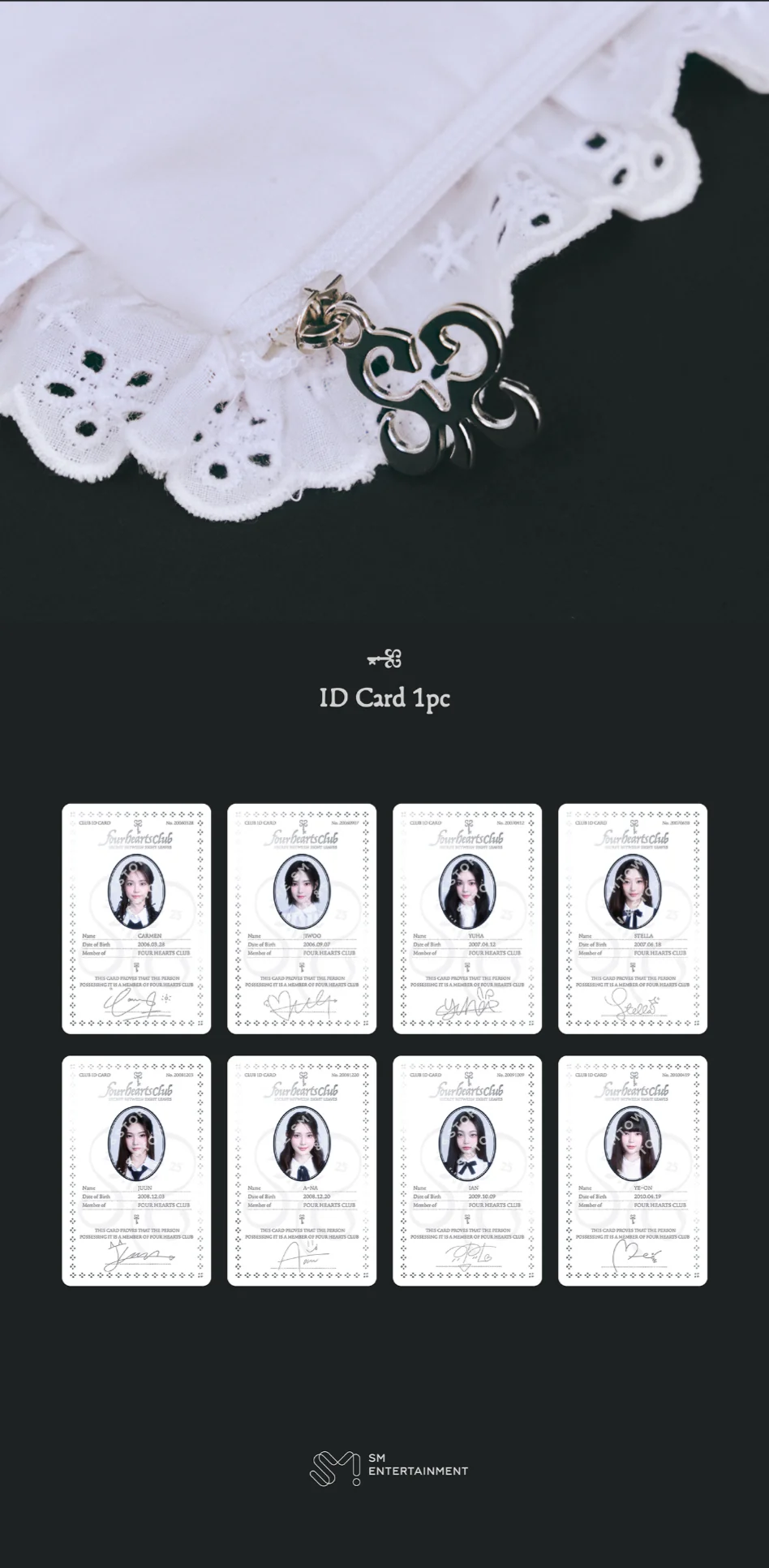 [PRE-ORDER] Hearts2Hearts Four Hearts Club Official MD - POUCH SET - Image 5