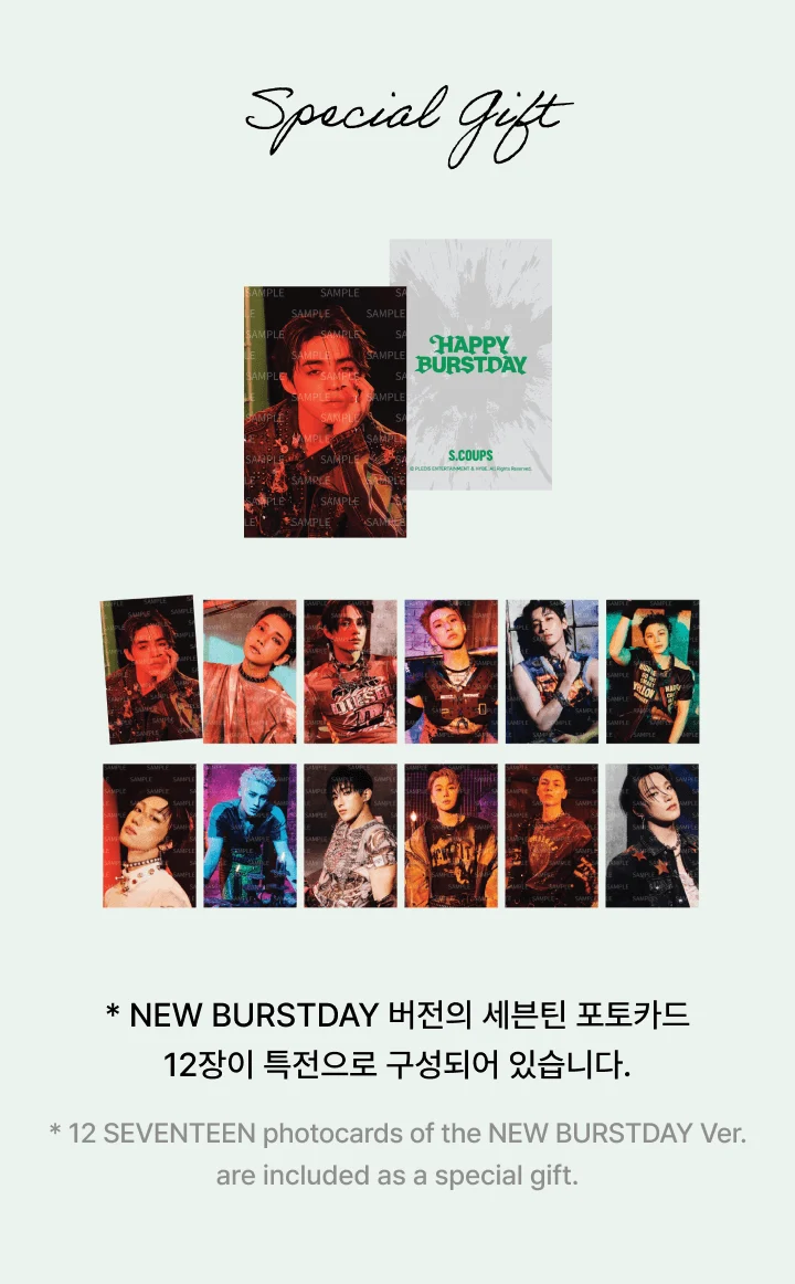 [PRE-ORDER] SEVENTEEN HAPPY BURSTDAY Official MD - Candle Holder Set (NEW BURSTDAY VER.) - Image 8