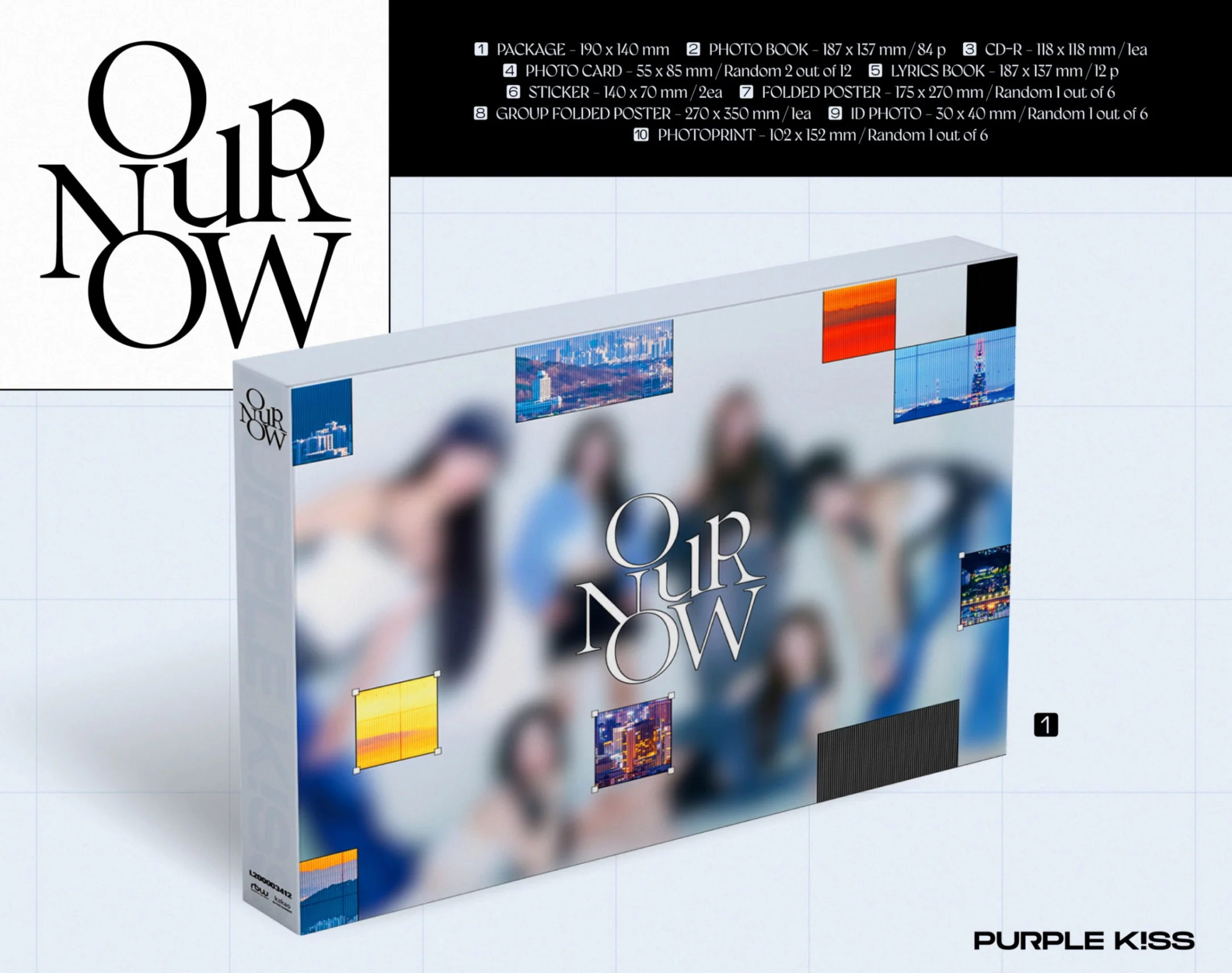 Purple Kiss - 1st English Album Our Now CD - Image 2