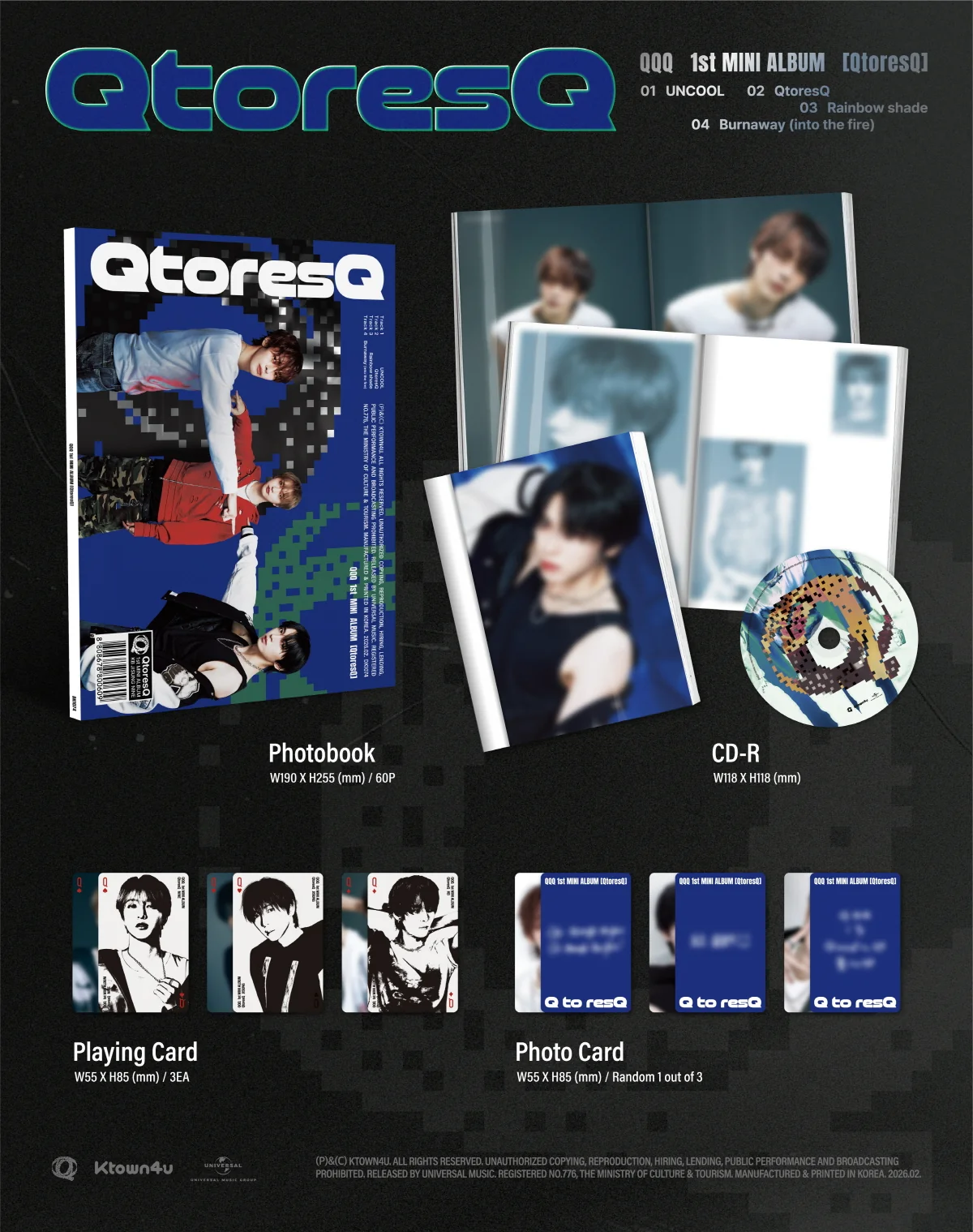 QQQ - 1st Mini Album QtoresQ - Image 2