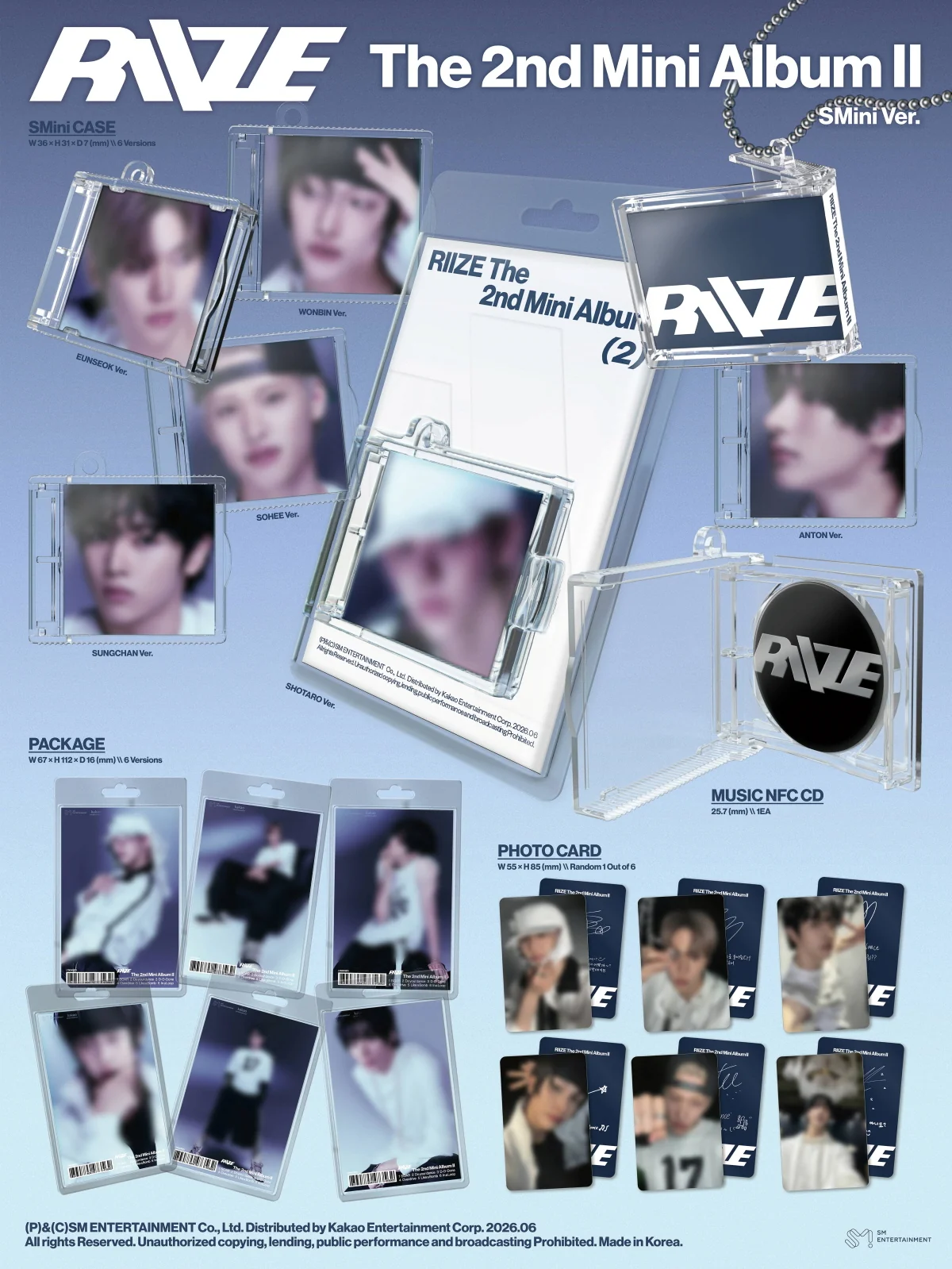 RIIZE - 2nd Mini Album II [SMini Ver.] Smart Album - Image 2