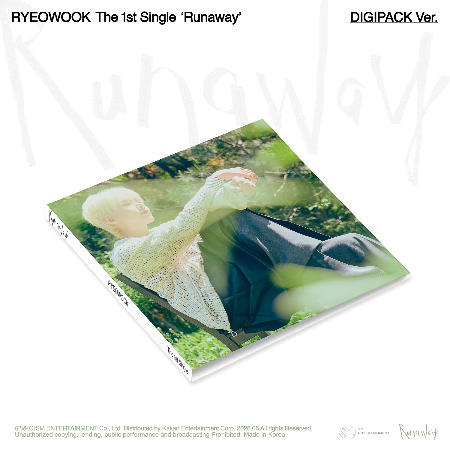 Ryeowook - 1st Single Album Runaway DIGIPACK ver. CD