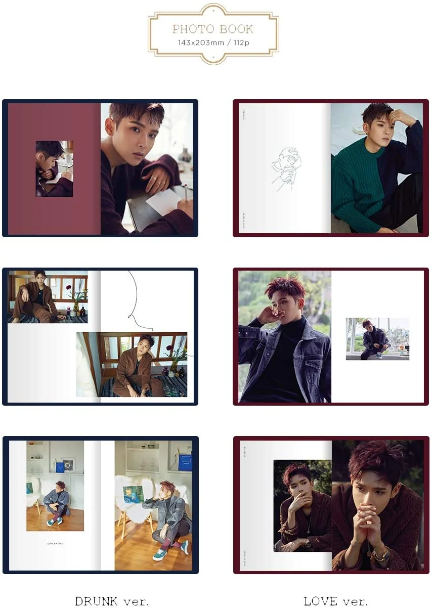 RYEOWOOK Super Junior - Drunk on Love (2nd Mini Album) Album+Extra Photocards Set (Random ver.) - Image 4