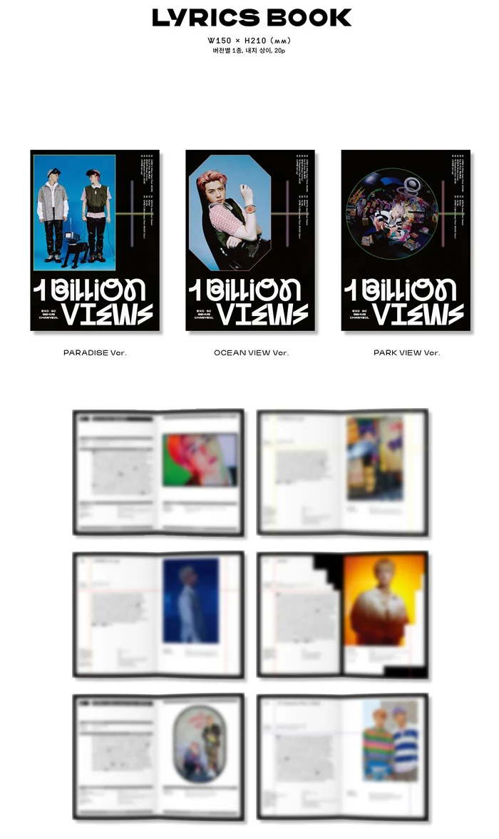 SEHUN&CHANYEOL EXO-SC - 1 Billion Views (Vol.1) Album+Extra Photocards Set - Image 4