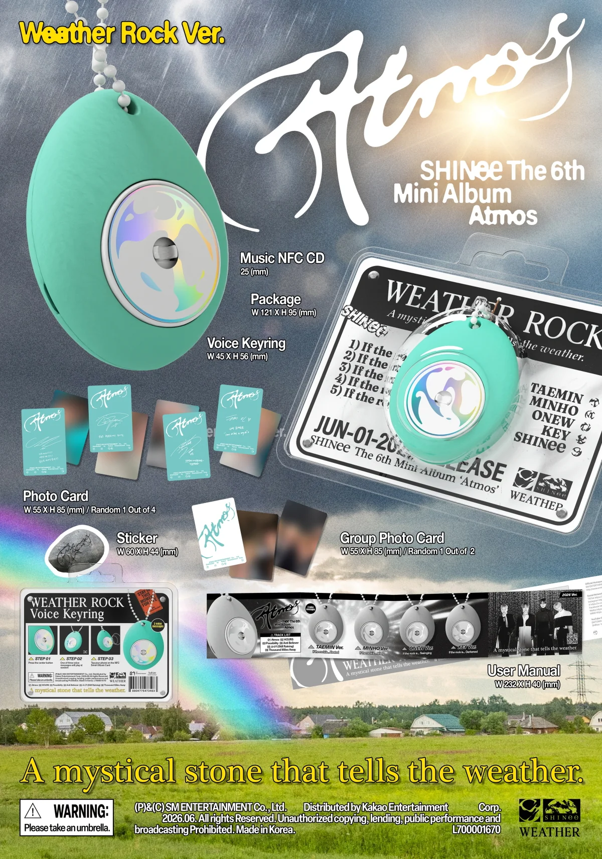 SHINee - 6th Mini Album Atmos Weather Rock version - Image 2
