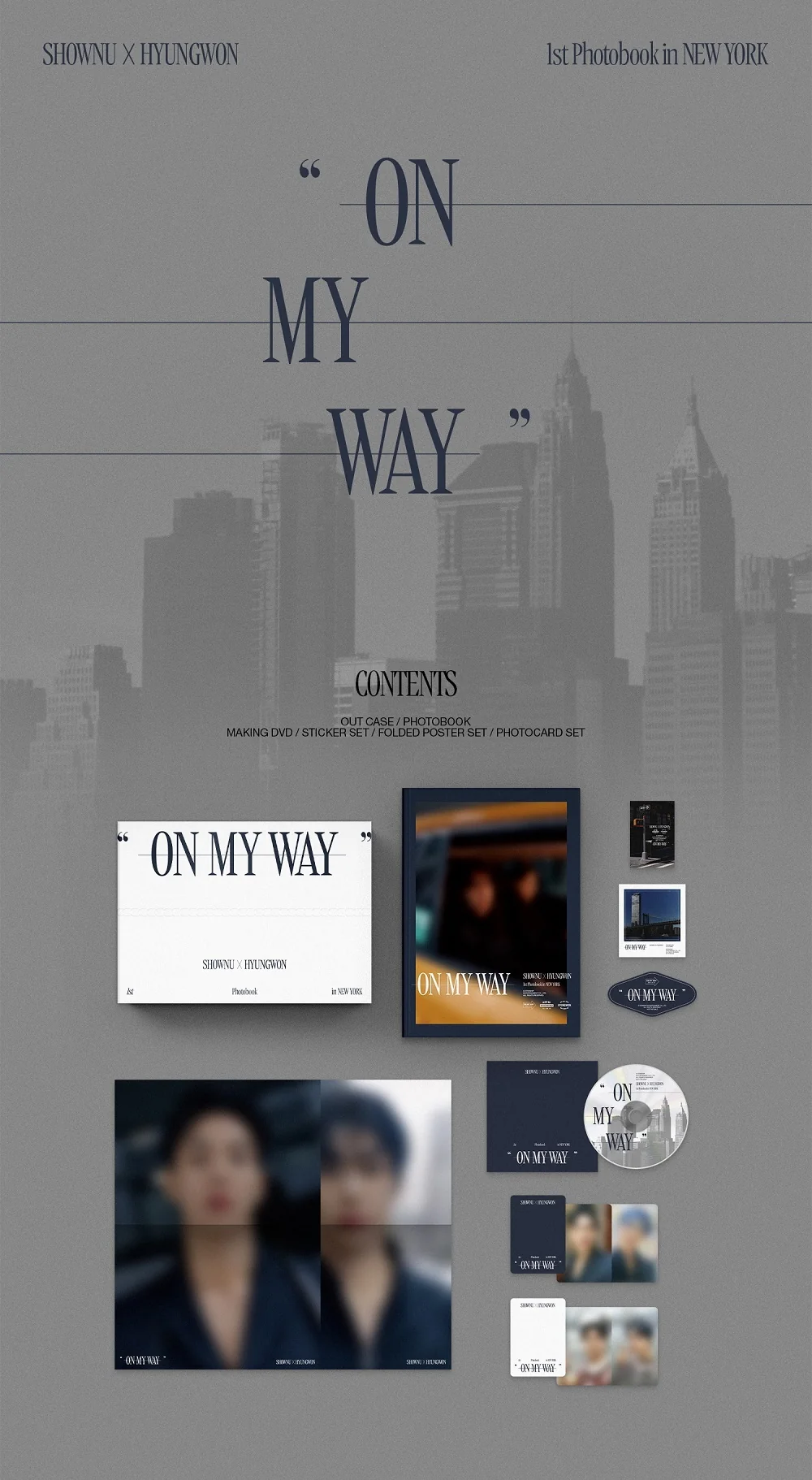 SHOWNU X HYUNGWON MONSTA X - 1st Photobook in NEWYORK ON MY WAY photobook - Image 2