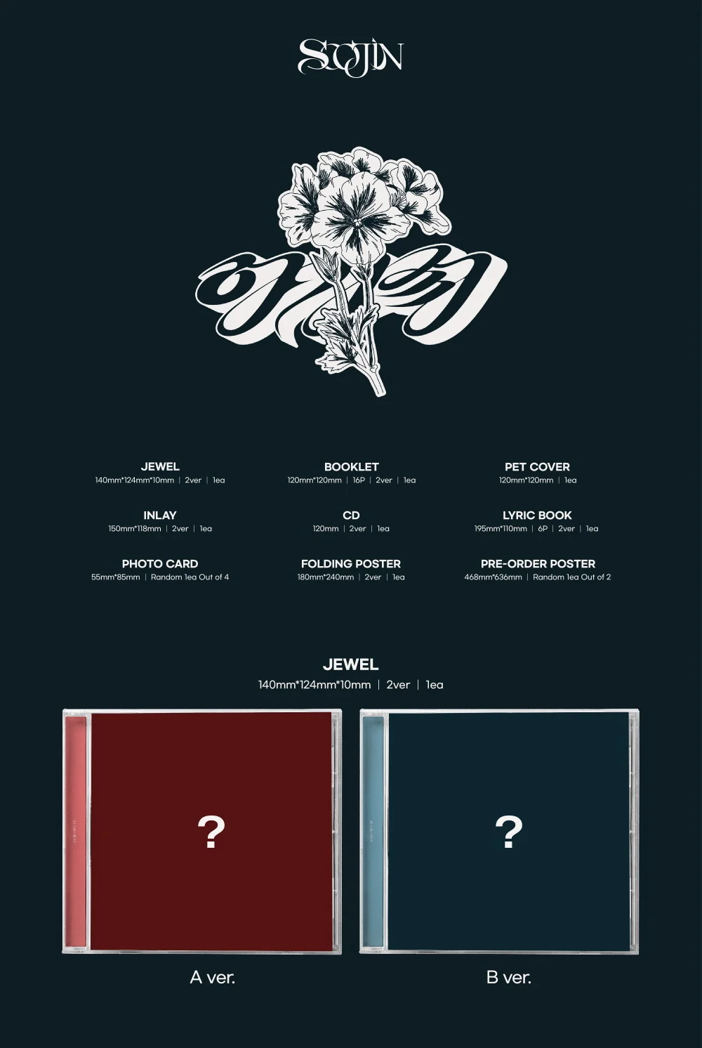 SOOJIN - AGASSY [Jewel Ver.] Album+Folded Poster - Image 2