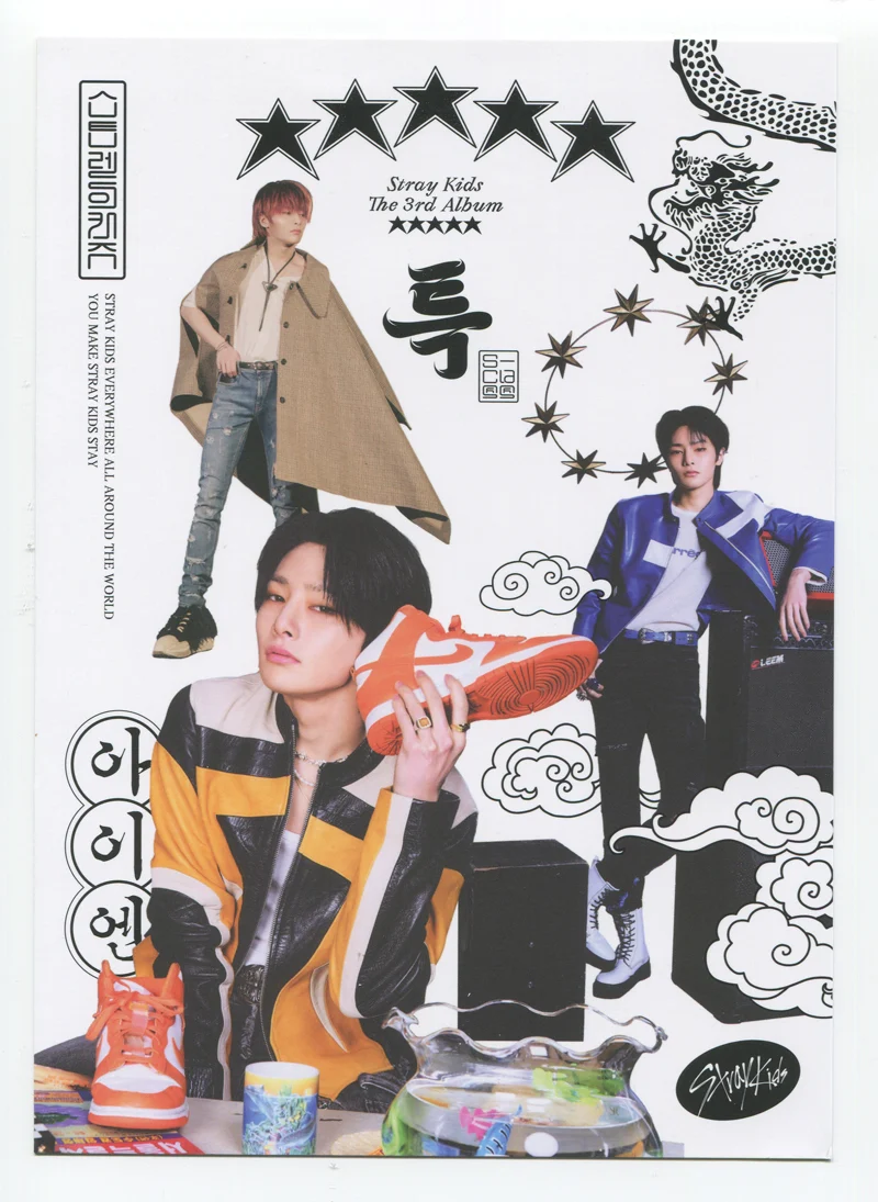 STRAY KIDS - 5-STAR ALBUM OOTD MINI POSTER OFFICIAL PHOTOCARD - Image 7
