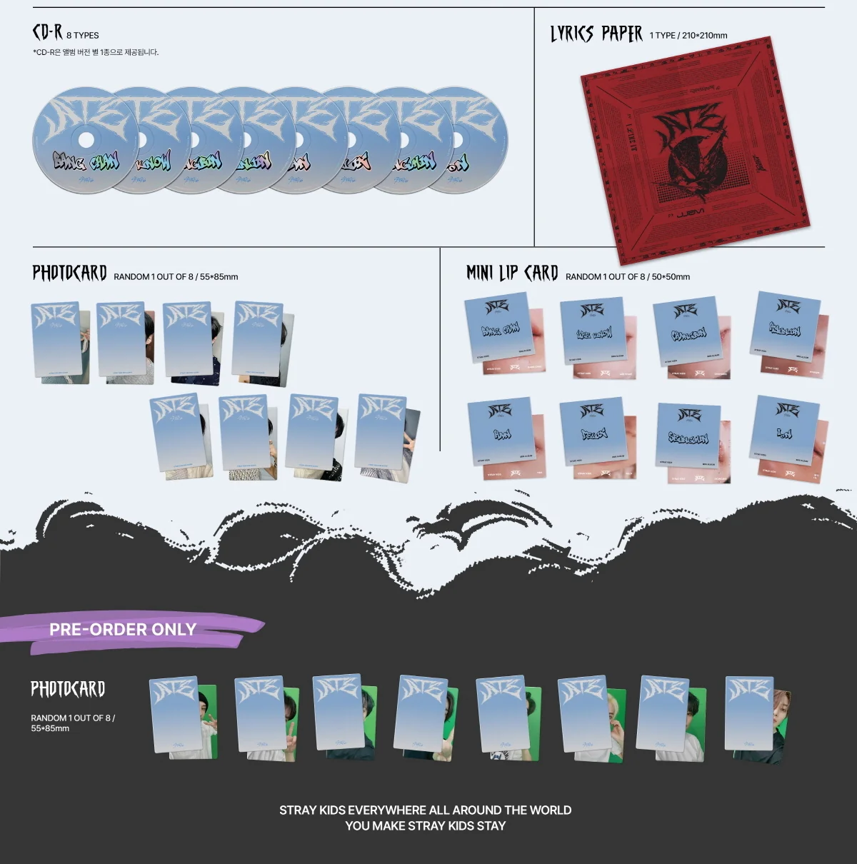 STRAY KIDS - 9th Mini Album ATE Accordion version CD+Pre-Order Gift - Image 3