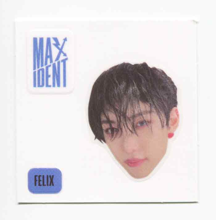 STRAY KIDS - MAXIDENT Album OFFICIAL Face Sticker, 4-Cut Photo - Image 4