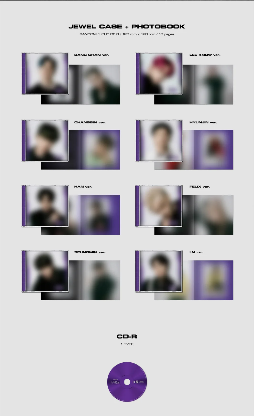 STRAY KIDS - ODDINARY [JEWEL CASE 8 ver. SET] 8 Albums+Extra Photocards Set - Image 3
