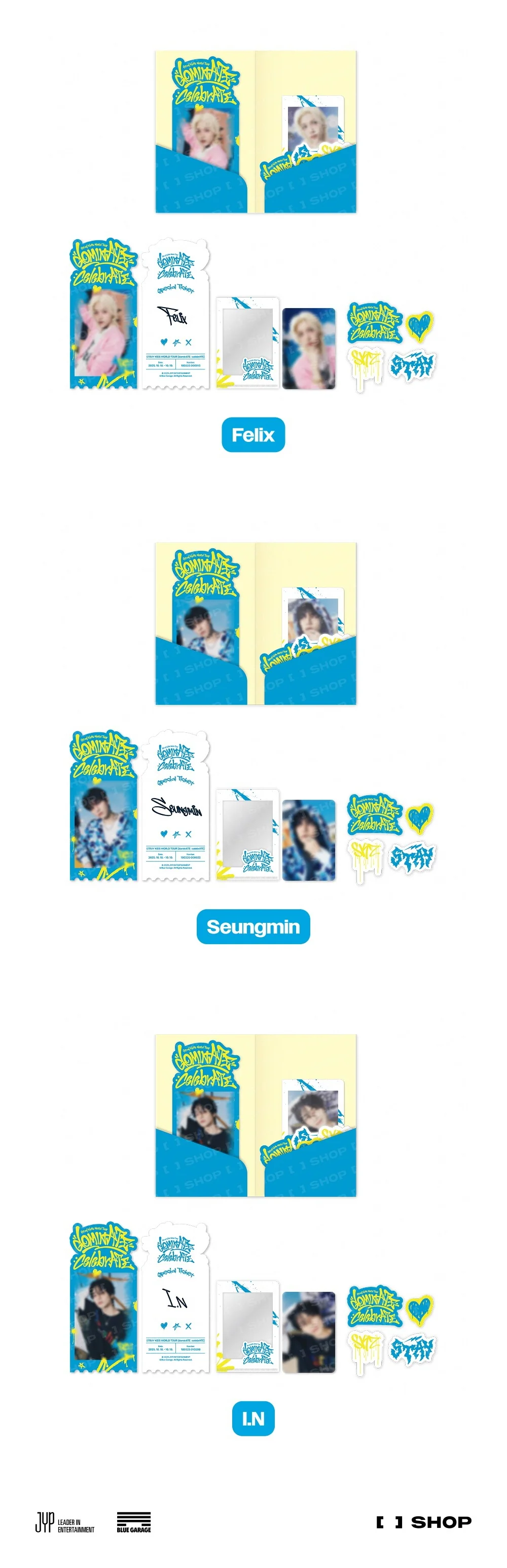 [PRE-ORDER] Stray Kids - World Tour <dominATE : celebrATE> Official MD - SPECIAL TICKET SET - Image 4