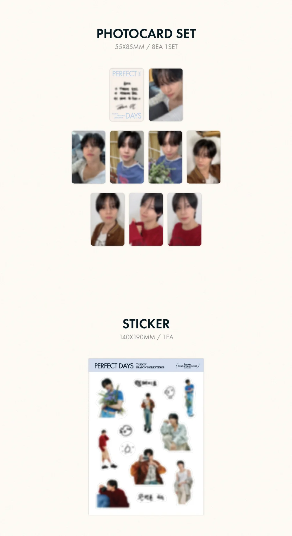 TAEMIN 2025 SEASON'S GREETINGS [Perfect Days] + Pre-order Gift - Image 5