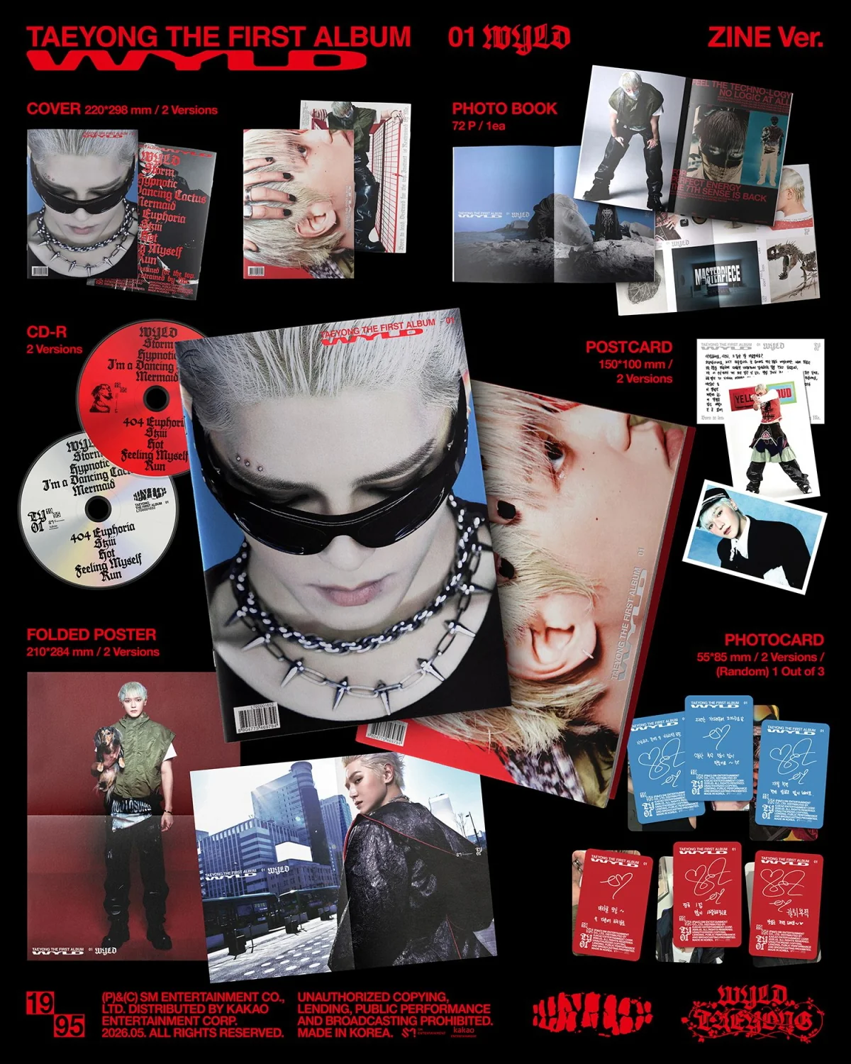 Taeyong - Vol.1 WYLD Zine version CD - Image 2