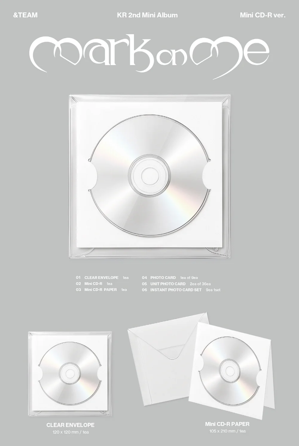 &TEAM - KR 2nd Mini Album Mark on Me [Mini CD-R ver.] - Image 2
