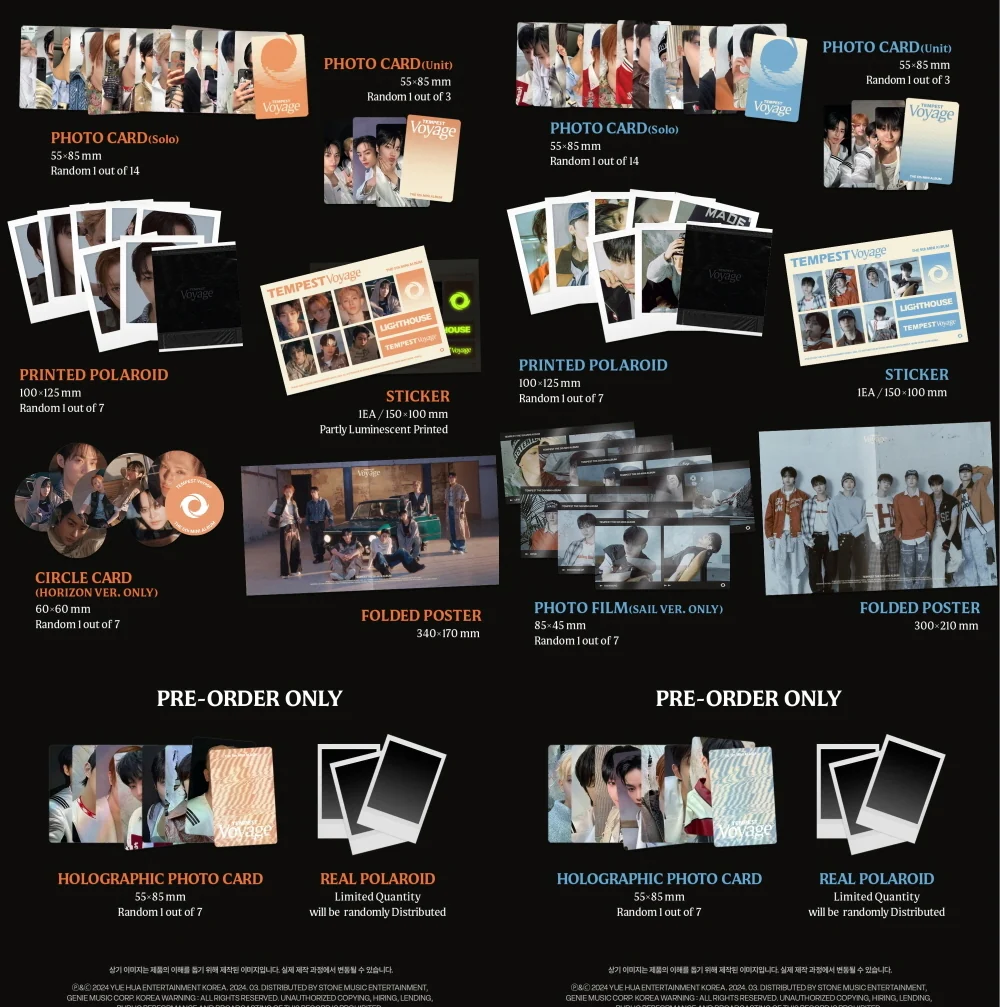 TEMPEST - 5th Mini Album Tempest Voyage CD+Pre-Order Benefit - Image 3
