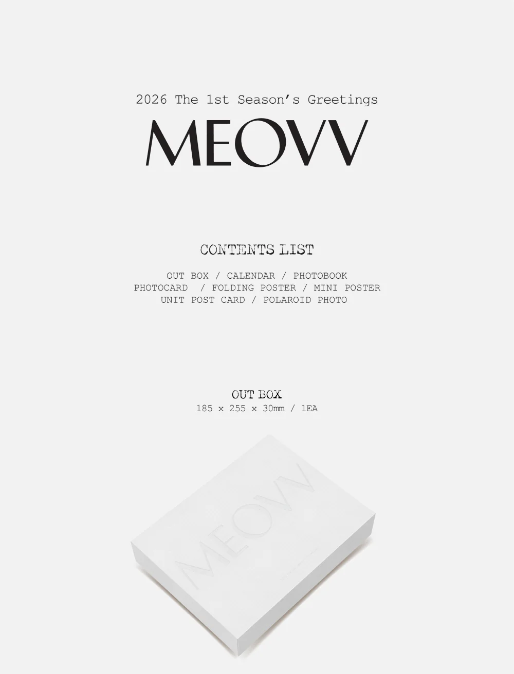 [THE BLACK LABEL POB] MEOVV The 1st Season's Greetings 'MEOVV' - Image 2