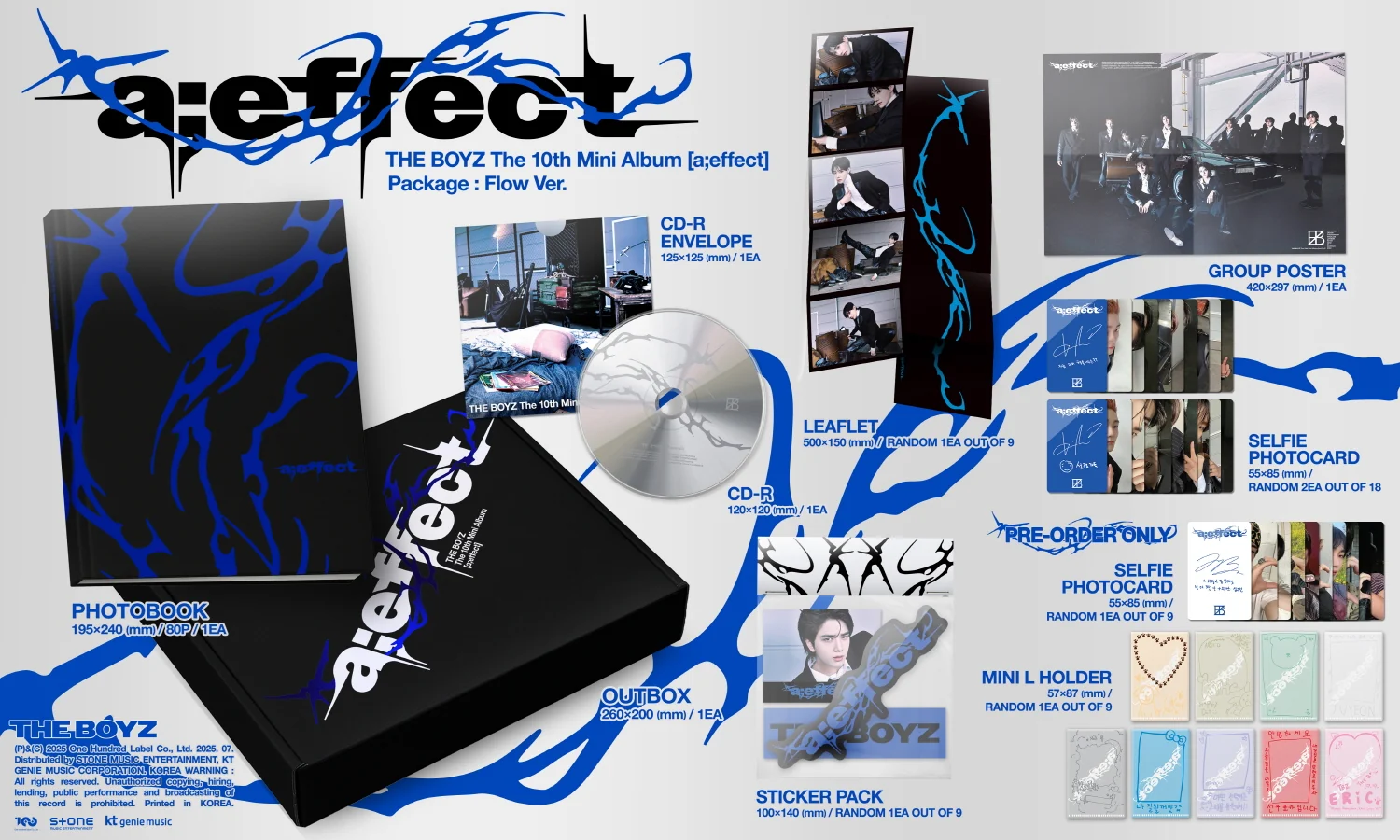 The Boyz - 10th Mini Album a;effect Flow version CD+Pre-Order Gift - Image 2