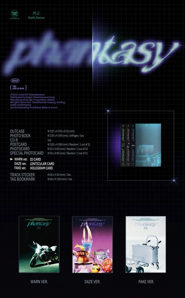 THE BOYZ - PHANTASY Pt.2 Sixth Sense (Vol.2) Album - Image 2