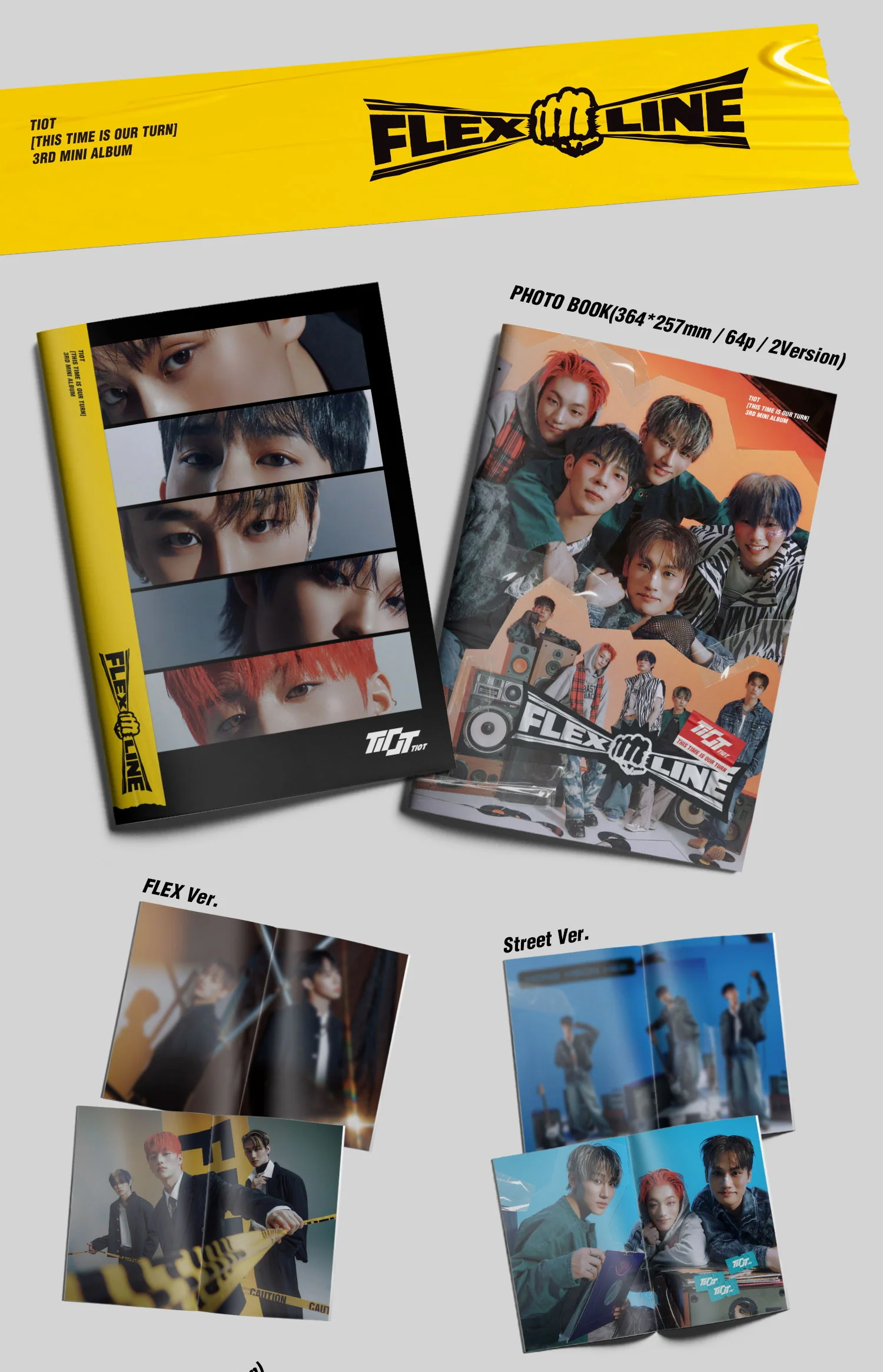 Tiot - 3rd Mini Album Flex Line Photobook version CD - Image 2