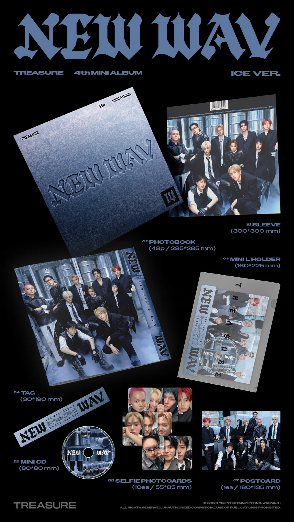 TREASURE - 4th Mini Album NEW WAV - Image 2