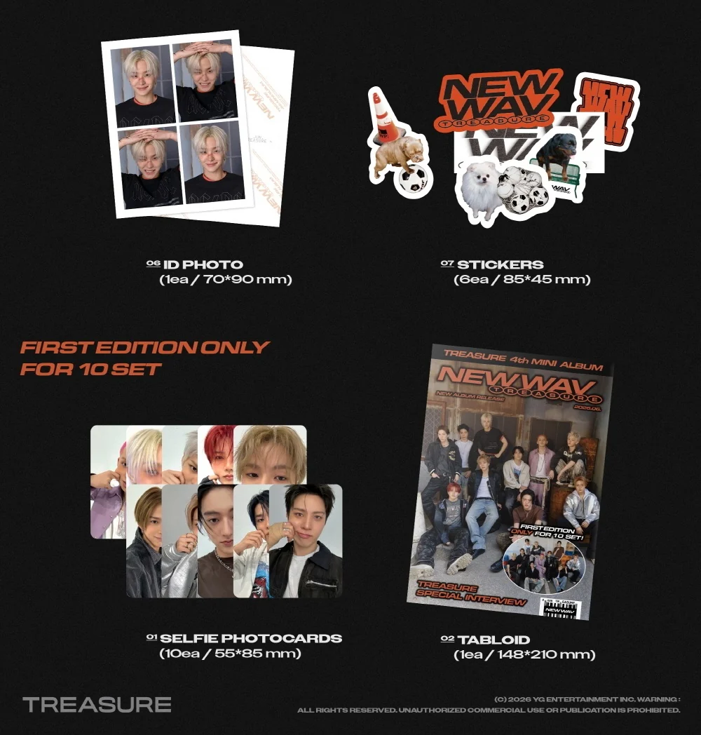 TREASURE - 4th Mini Album NEW WAV [RAW VER.] - Image 3