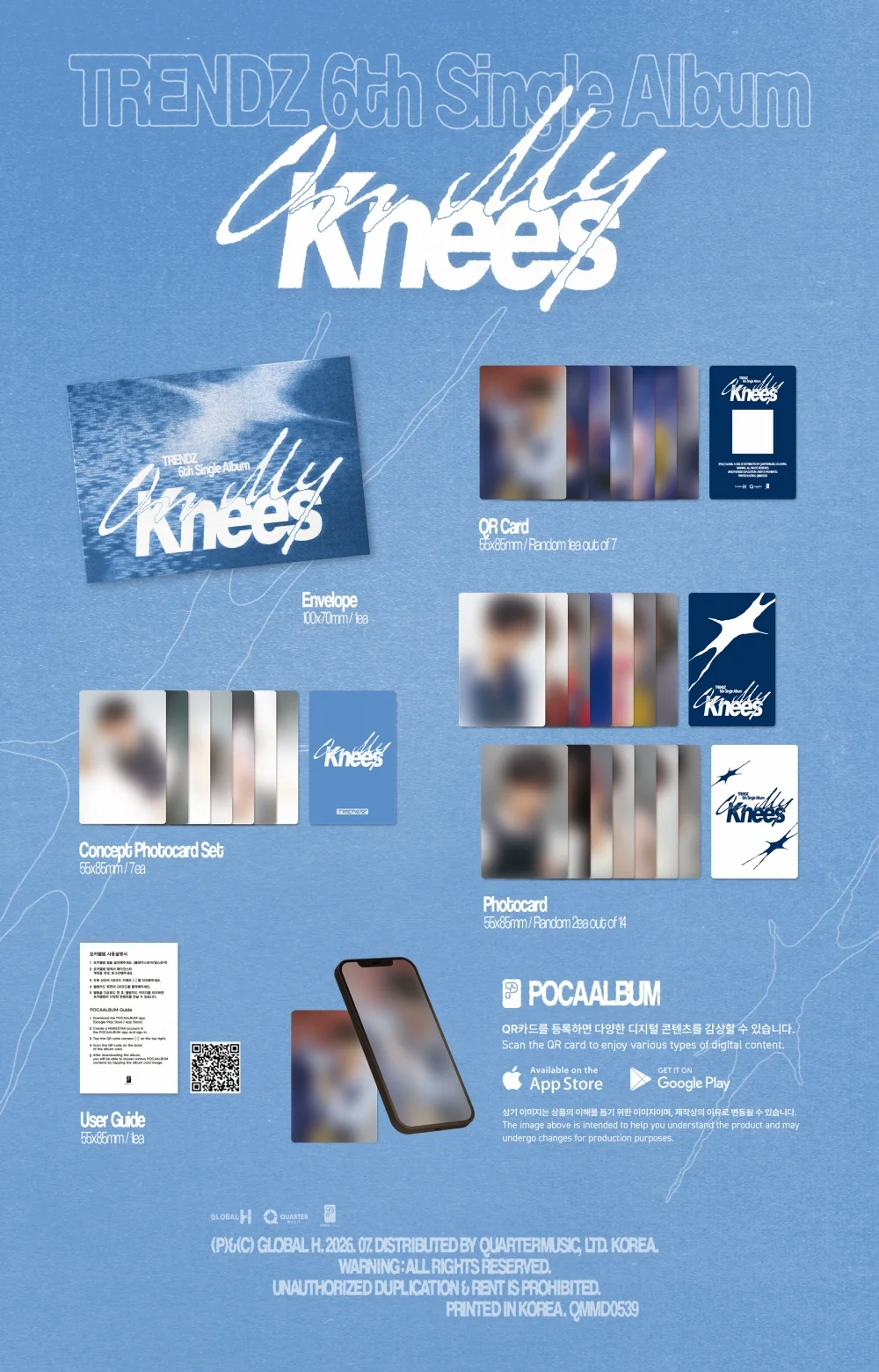 TRENDZ - 6th Single Album On My Knees POCAALBUM - Image 3