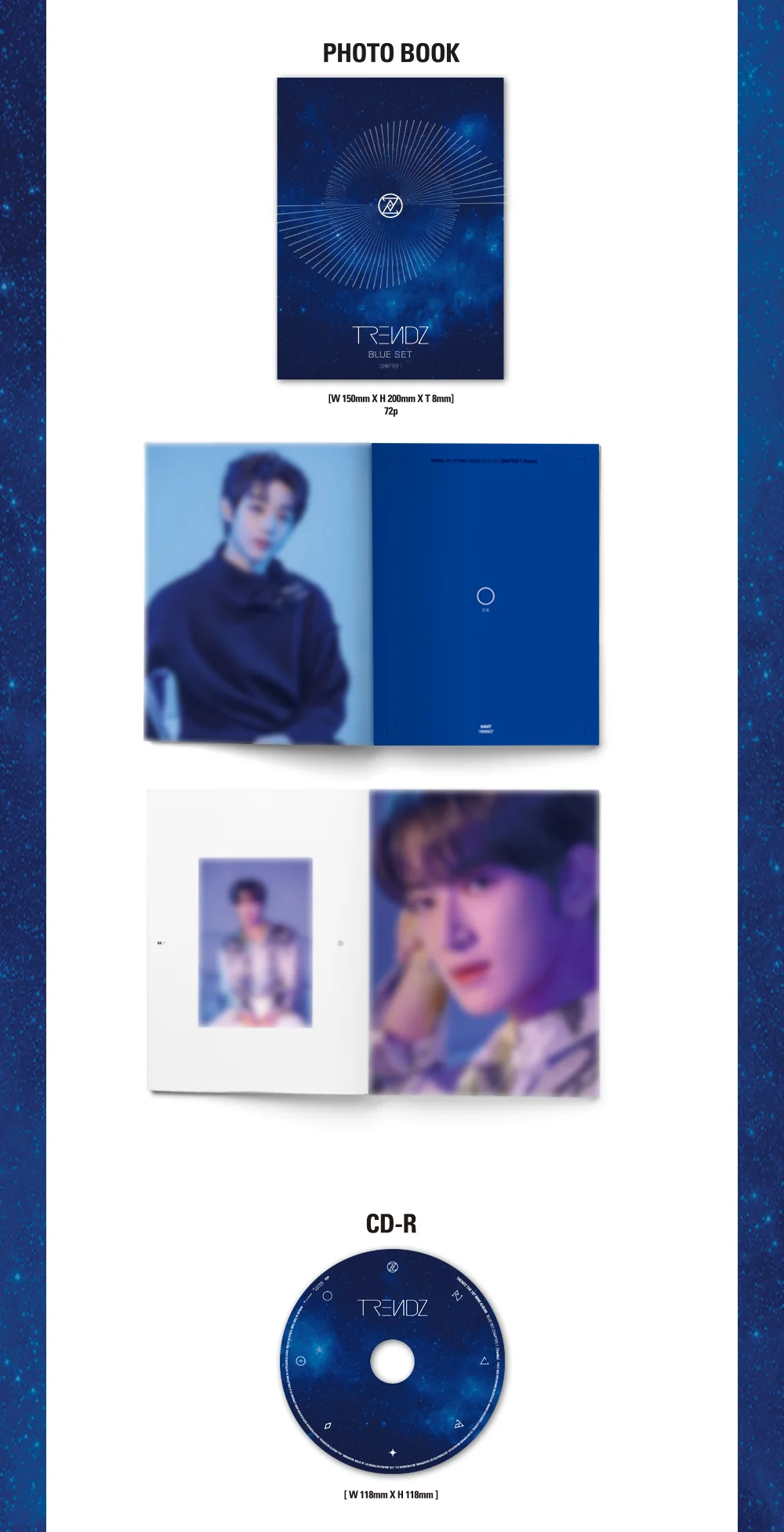 TRENDZ - BLUE SET Chapter 1. TRACKS (1st Mini Album) - Image 3