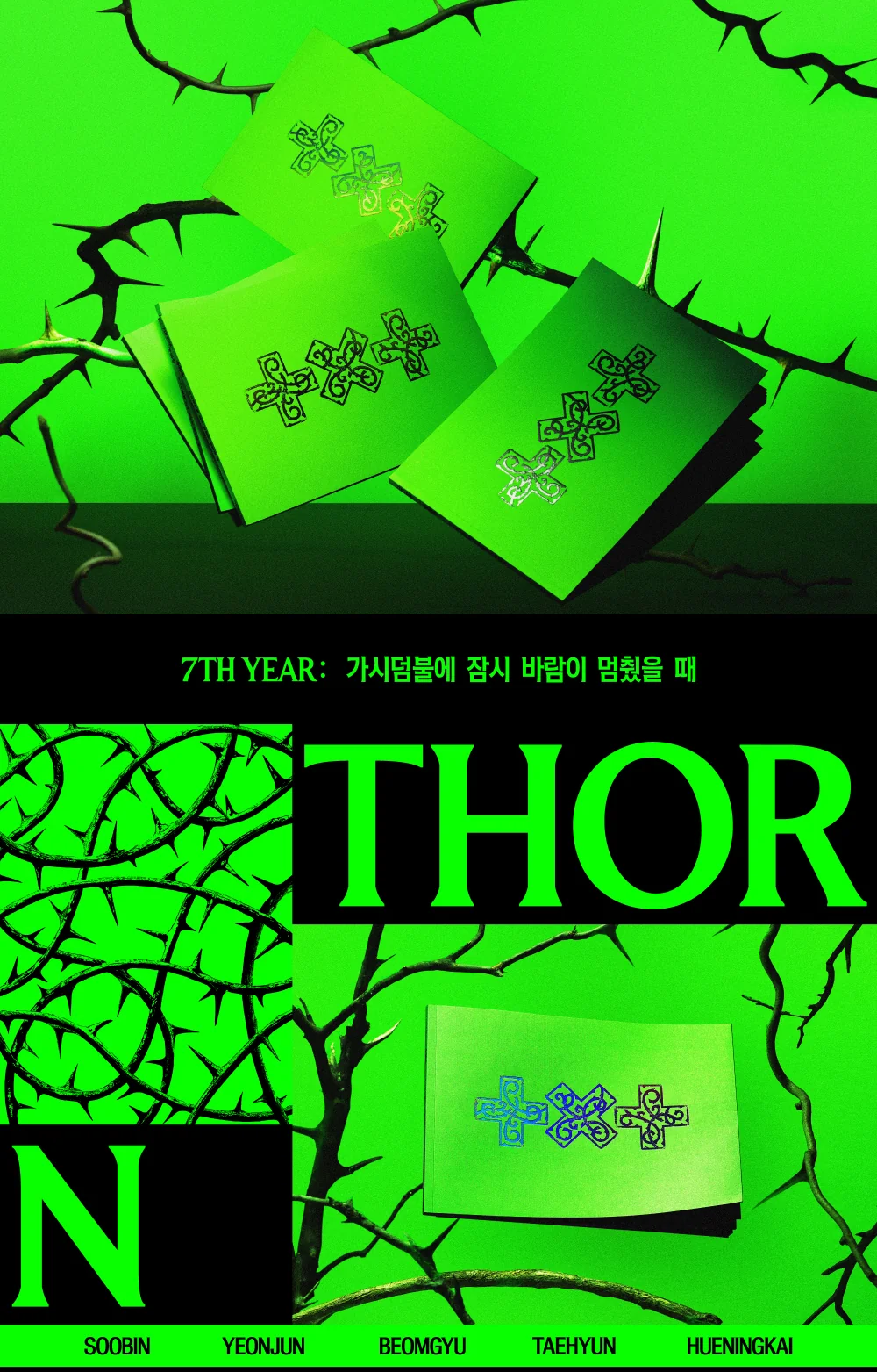 TXT TOMORROW X TOGETHER - 7TH YEAR: A Moment of Stillness in the Thorns [THORN Ver.] Album - Image 2