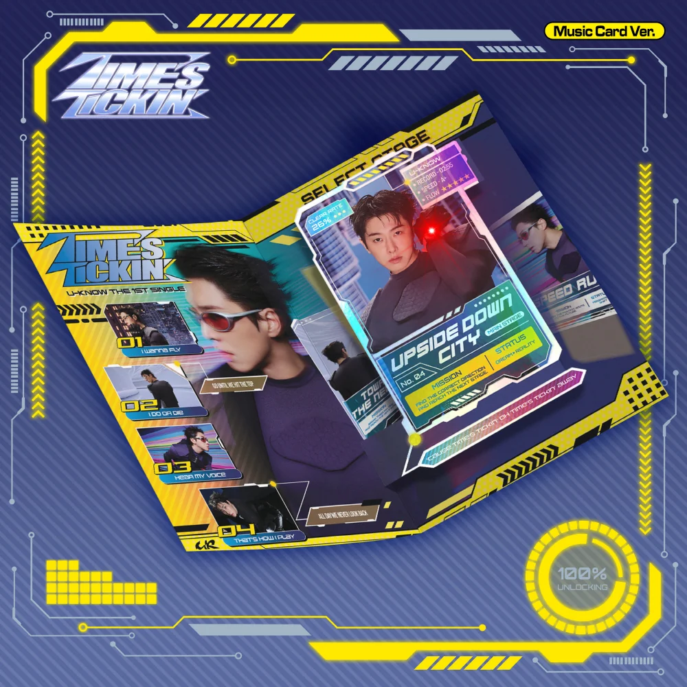 U-Know Yunho - 1st Single Album Time's Tickin' Music Card Ver.