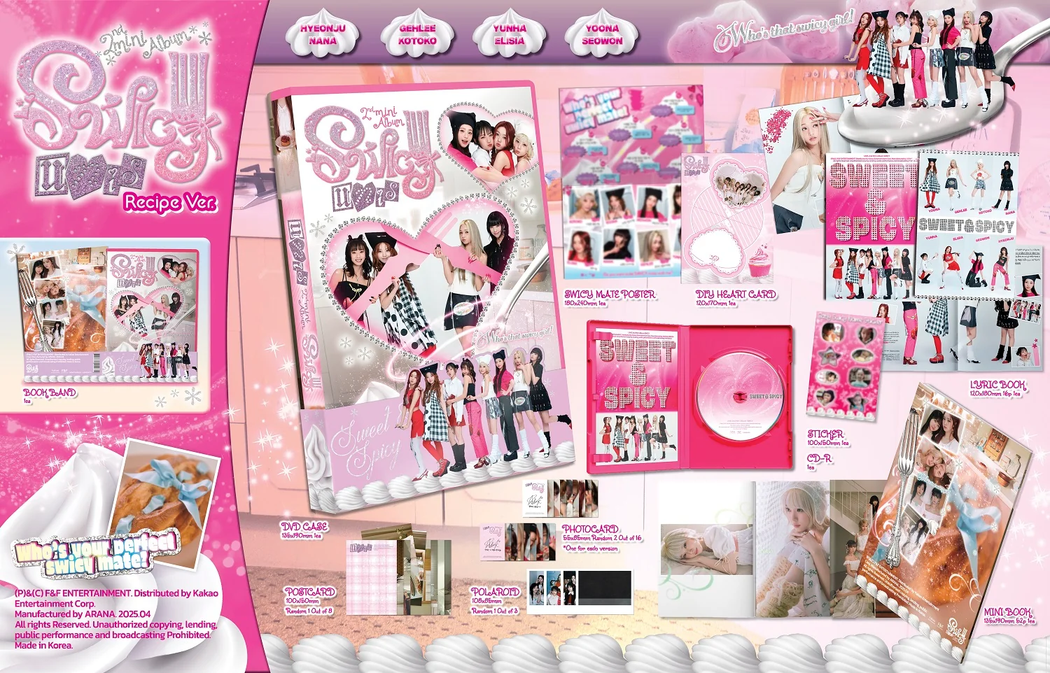 Unis - 2nd Mini Album Swicy Recipe version CD - Image 2