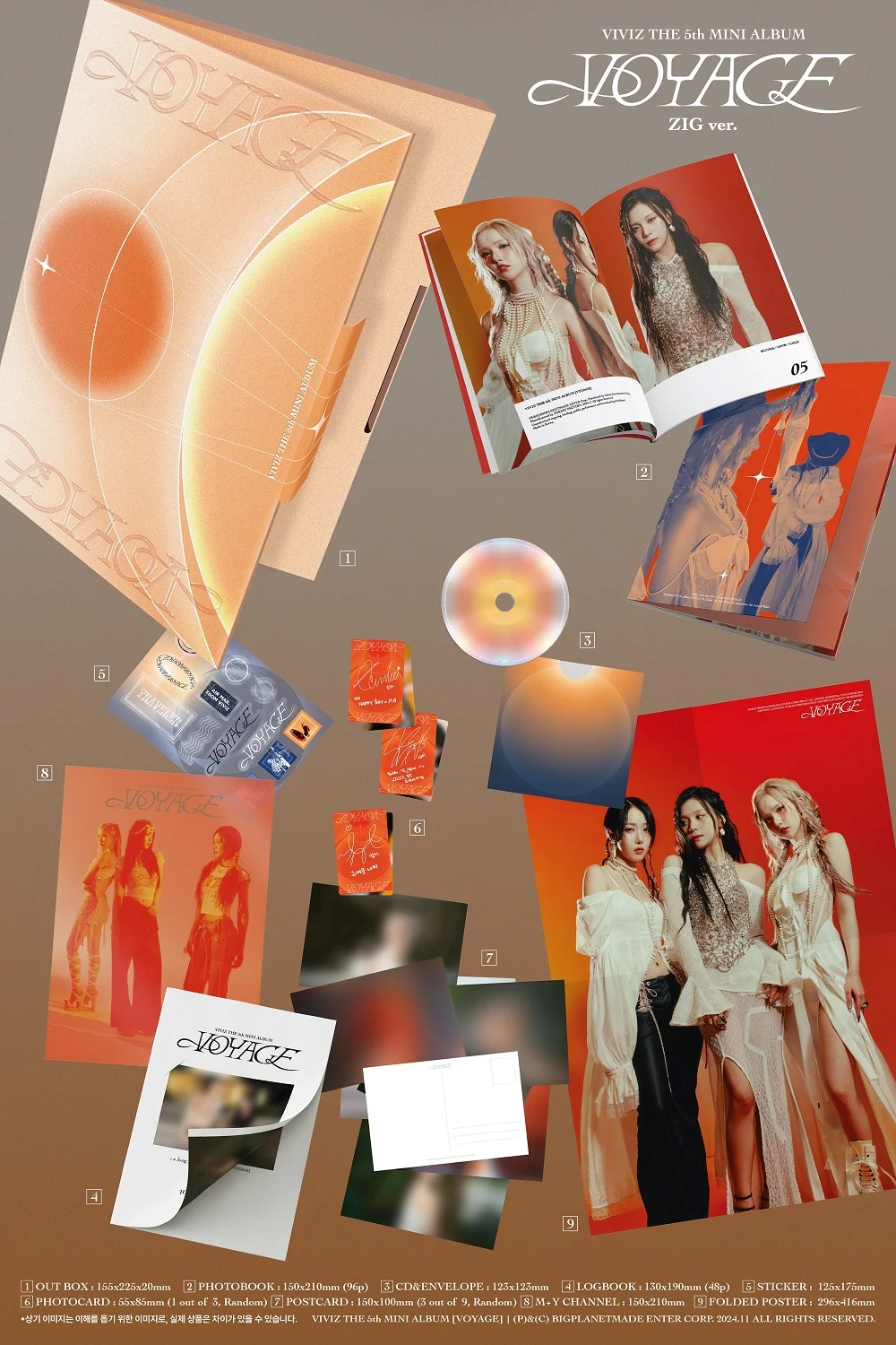 VIVIZ - 5th Mini Album Voyage CD - Image 2