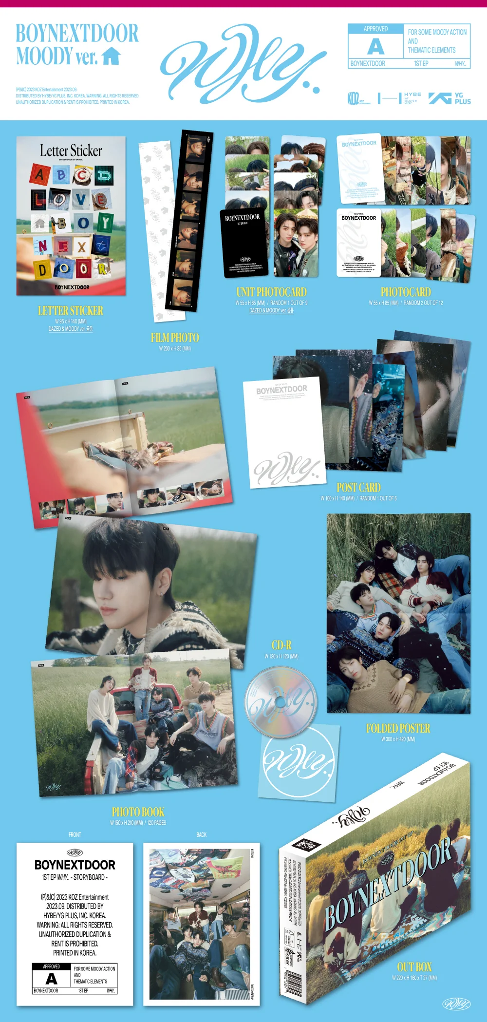 [WEVERSE POB] BOYNEXTDOOR - 1st EP WHY CD+Pre-Order Benefit - Image 3