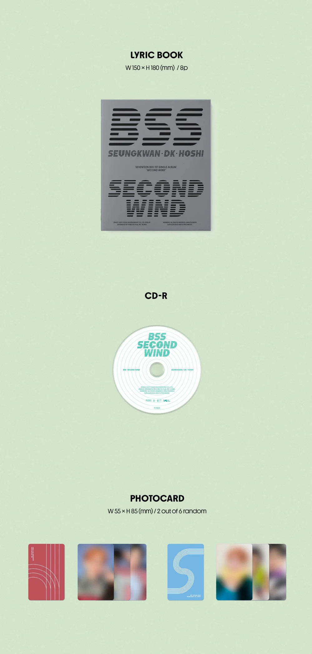 [WEVERSE POB] BSS SEVENTEEN - 1st Single Album SECOND WIND CD+Pre-Order Benefit - Image 4