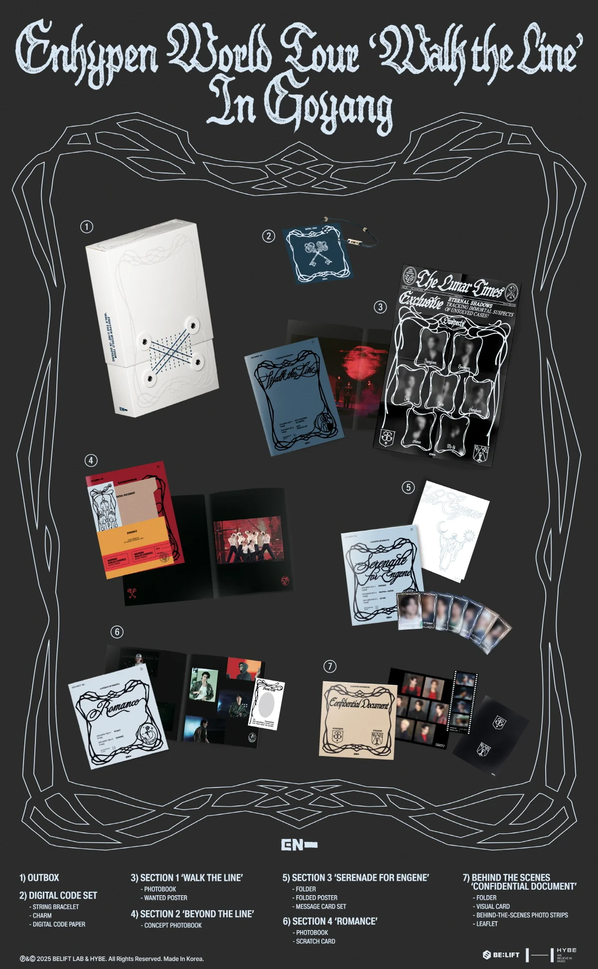 [WEVERSE POB] Enhypen World Tour 'Walk The Line' in Goyang+Pre-Order Gift - Image 6