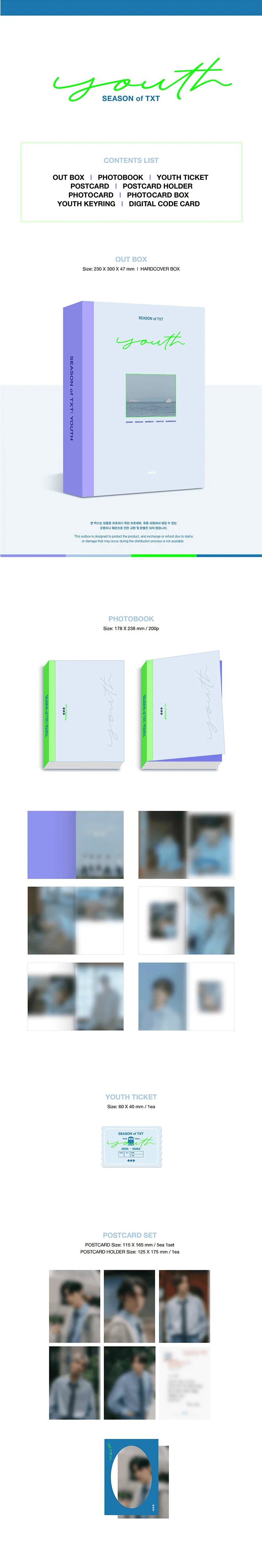 [WEVERSE POB] TXT - Season of TXT : YOUTH PHOTOBOOK - Image 2
