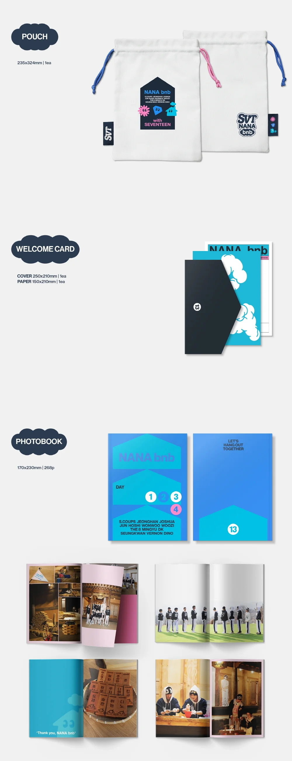 [Weverse Shop POB 2nd Stock] NANA bnb with SEVENTEEN 2025 KIT - Image 3