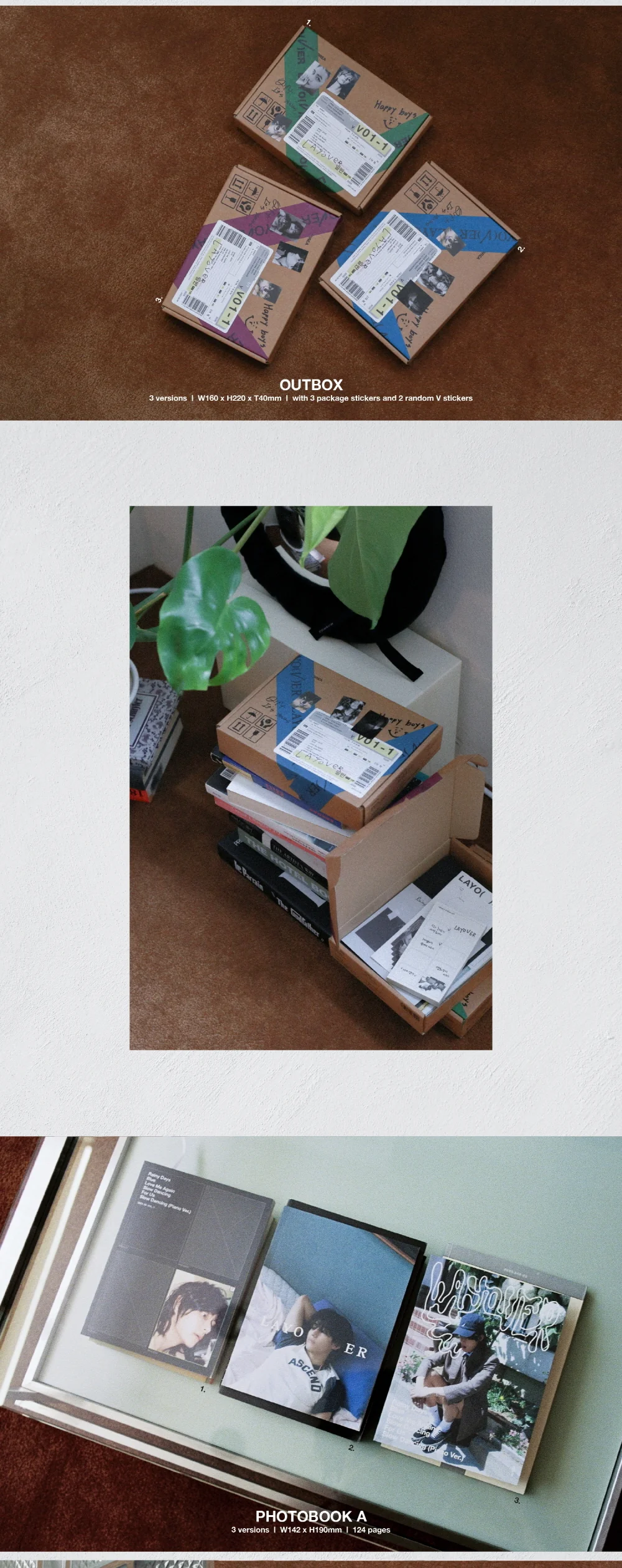 [WEVERSE EARLY-BIRD SPECIAL POB] V BTS - Layover Album SET + Weverse Albums ver. (4 ver. SET) - Image 3