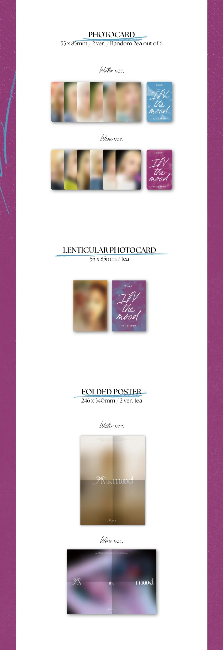 WHEEIN MAMAMOO - 1st Full Album IN THE MOOD Photobook ver. CD+Pre-Order Benefit - Image 5