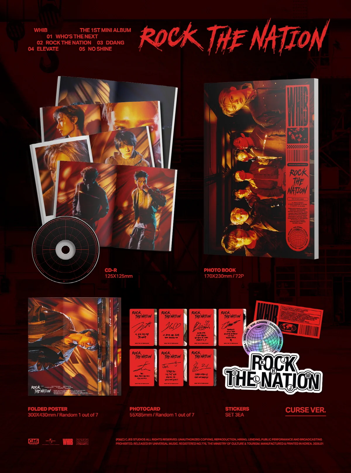 WHIB - 1st Mini Album Rock The Nation - Image 3